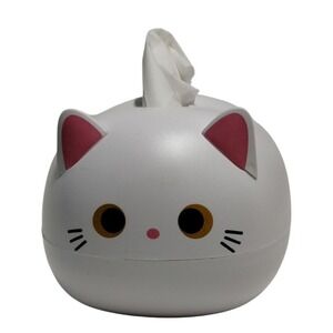 Cute Cat Napkin & Toothpick Holder White Kawaii Kitchen Table Decor‎ 7"